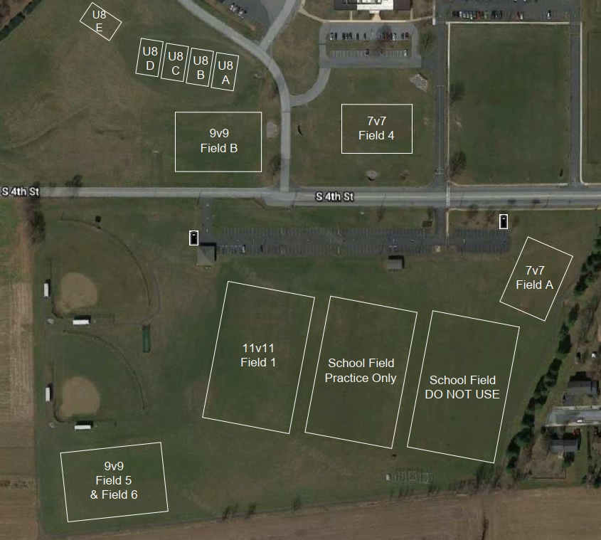 Field Map Cocalico Youth Soccer Club